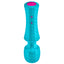 FemmeFunn Ultra Wand Mini Vibrator Info prevents hand cramps + fatigue & packs 10 vibration settings + a powerful Boost mode into a travel-friendly body. Turquoise. (2)