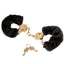  Fetish Fantasy Gold Deluxe Furry Cuffs are covered in soft black faux fur for restraint play that's as stylish as it is functional. (2)