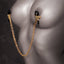  Fetish Fantasy Gold Nipple Clamps are attached via a tuggable chain & come w/ rubber covers & twistable tension screws to adjust pinching intensity. How to use.