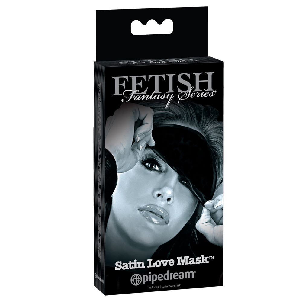 Blindfold your lover with this silky-soft Fetish Fantasy Series Satin Love Mask & enjoy increased sensation, suspense & intimacy w/ sensory deprivation play. Package.