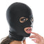 Fetish Fantasy Series Spandex 3 Hole Hood has openings for the mouth + eyes & stretches comfortably to cover the entire head.