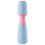FemmeFunn - Ffix Wand - mini vibrating wand is packed w/ a powerful motor for 10 vibration modes in a velvety-soft waterproof finish. Light Blue