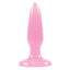Firefly pleasure glow in the dark anal plug - mini is perfect for backdoor beginners with its petite size, slim tapered shape & flared suction cup base. Pink.