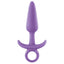 Firefly - Prince - Small - GITD anal plug has a tapered tip & curved ring handle for easy insertion & removal. Purple