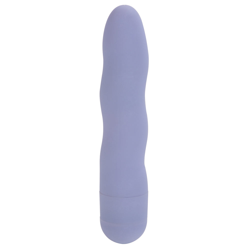 First Time - Mini Power Swirl - beginner-friendly straight vibrator has powerful multi-speed vibrations, swirling ribbed texture with a velvety coating. Purple