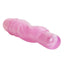 First Time Softee Lover Vibrator w/ Ribbed Contoured Sleeve - powerful multi-speed vibrations with a ribbed jelly-like sleeve. Pink 2