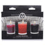 Master Series - Flame Drippers Wax Play Candle Set - trio of paraffin wax candles melts at a lower temperature for safe temperature play & come in their own glass containers. box