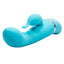 Foreplay Frenzy Teaser - has a contoured G-spot head, flexible ridged body & a dolphin shaped clitoral teaser. Blue 5