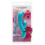 Foreplay Frenzy Teaser - has a contoured G-spot head, flexible ridged body & a dolphin shaped clitoral teaser. Blue, package
