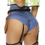 Forplay Under Construction Sexy Construction Worker Costume includes a crop hi-vis vest, cami, denim-look bottoms w/ attached garters, fingerless gloves, safety glasses & a pouch belt. (4)
