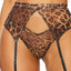 Forplay Wild Spots Leopard Print Lingerie Set includes a mesh bra, garter belt & cheeky panty to show off your wild side. (3)