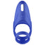 Forto F-48 Perineum Vibrating Cock Ring has a textured perineum cradle w/ 10 vibration modes to externally stimulate you while keeping you harder for longer & intensifying your orgasm. Blue. (2)
