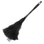 French Maid Feather Duster - vegan feather duster has a fluffy head of faux feathers & lightweight handle. Black