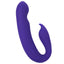 Rechargeable G-Spot Dual Stimulator -  external and internal stimulation with 10 vibration modes, waterproof, silicone. Purple