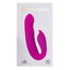 Rechargeable G-Spot Dual Stimulator - external and internal stimulation with 10 vibration modes, waterproof, silicone. Rose, box