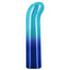 Glam G-Vibe - angled bulbous G-curve head that delivers 10 vibration modes to your G-spot, all in a sleek metallic ombre finish. Blue