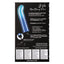 Glam G-Vibe - angled bulbous G-curve head that delivers 10 vibration modes to your G-spot, all in a sleek metallic ombre finish. Blue, back of box