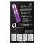 Glam Vibe - 10 fiercely powerful high-intensity vibration modes through a straight shaft in a metallic ombre finish. Purple, back of box