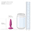 Glams Gem Butt Plug - Mini is made of silky-smooth silicone that is body-safe and a cinch to clean after your naughty fun is over. It's the perfect plug for making yourself or a partner feel that extra little bit glamorous in the bedroom or fetish event. Dimension.