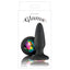 Glams Gem Butt Plug - Regular. Bedazzle your booty with the regular-sized Glams Gem Butt Plug! Features tapered tip, flared stopper base & pretty jewel detail. Black-package.