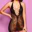 Glitter Crazy Over You Criss-Cross Net Chemise combines solid & patterned woven net to contour you into an hourglass shape & has sexy criss-cross straps over the cleavage. (2)