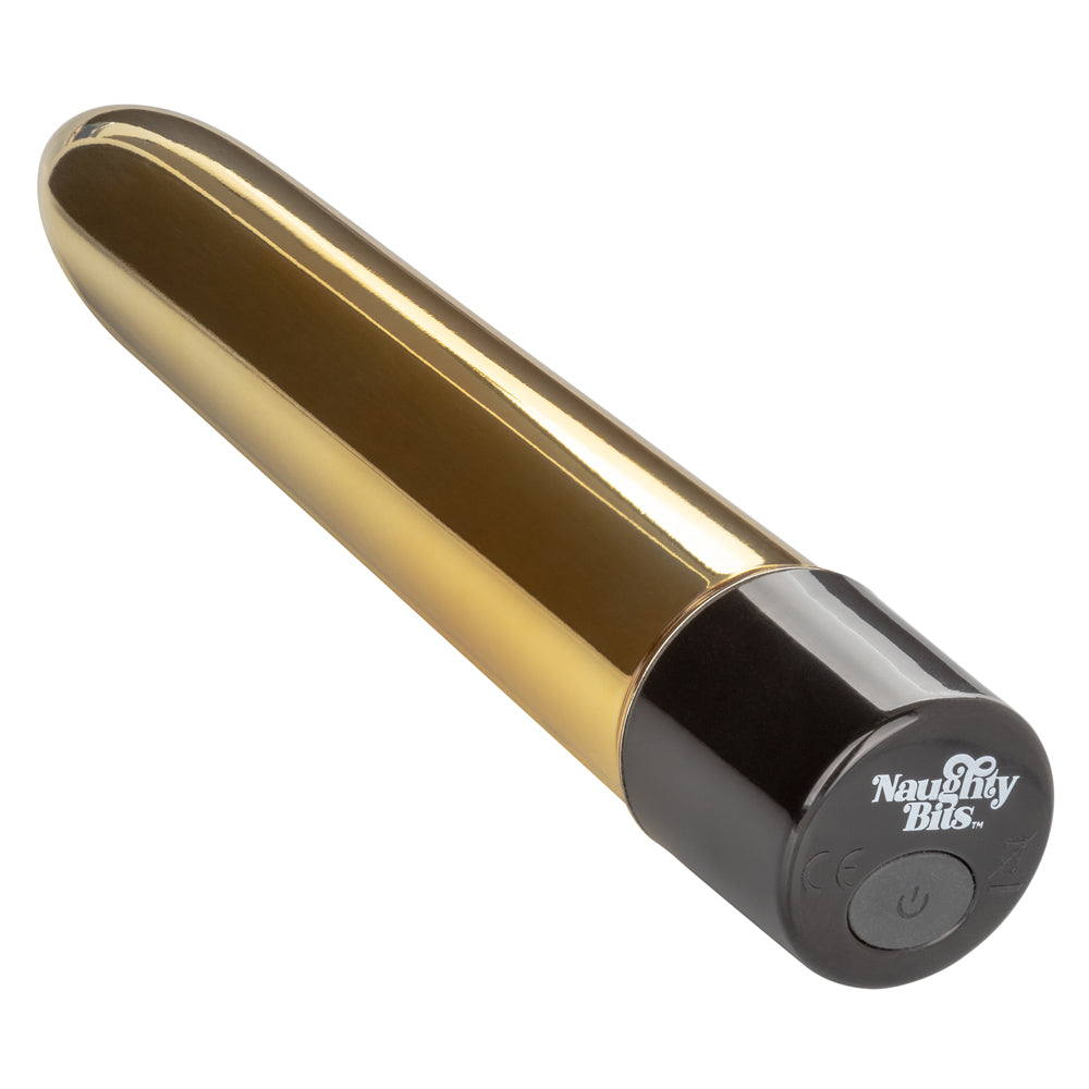 Naughty Bits - Gold Dicker - powerful personal vibrator has a straight shaft that delivers 10 awesome vibration patterns anywhere you want them. Gold 5