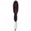 Grain Leather Whore Cutout Paddle has the word WHORE hand-cut into the grain leather face in bold contrast red.