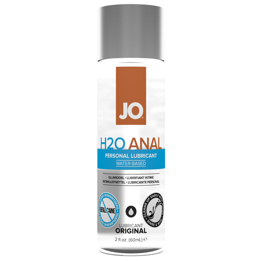 JO H2O - Anal Lubricant - Original - water based, specially formulated for anal sex w/ high viscosity for long-lasting lubrication & comfort. 60ml