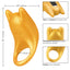 Naughty Bits Horny AF - Vibrating Cock Ring - 10 vibrating functions that help him stay harder for longer & stimulate her clitoris with pinpoint precise nub-like ears. Gold colour 8