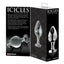  Icicles No. 25 Full Glass Anal Plug has a tapered tip for easy entry & a bulbous body for that full, weighty feeling you love. Package.