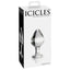  Icicles No. 25 Full Glass Anal Plug has a tapered tip for easy entry & a bulbous body for that full, weighty feeling you love. Package. (2)