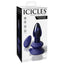 Icicles No. 85 Vibrating Glass Anal Plug With Remote & Suction Cup comes w/ a flexible silicone suction cup for versatile position play & is harness-compatible for partnered fun. Package.