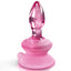 Icicles No. 90 Mini Glass Anal Plug With Suction Cup is made from seamlessly smooth glass & has a tapered tip for easy entry + an optional flexible silicone suction cup base.