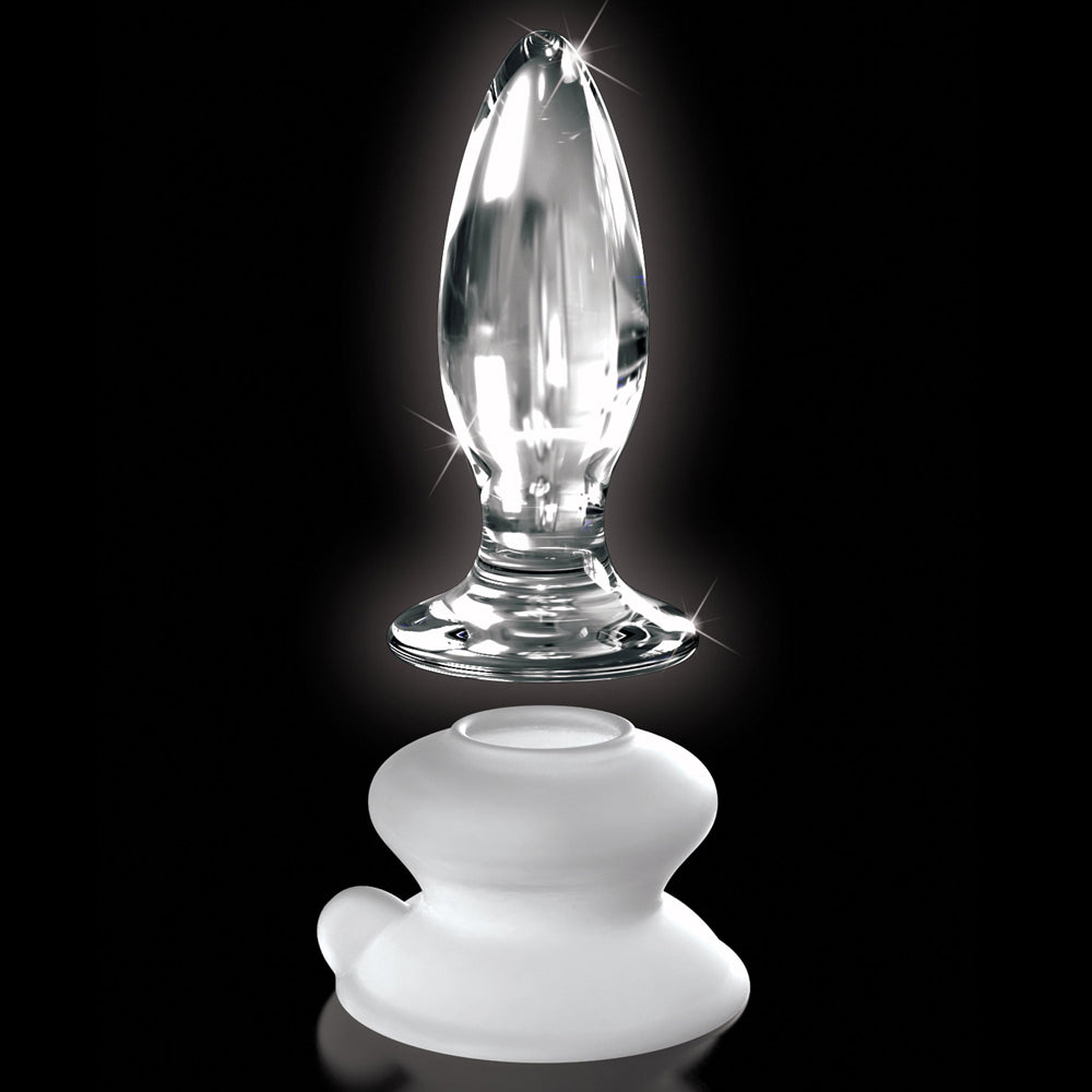 Icicles No. 91 Glass Anal Plug w/ Optional Suction Cup Sexyland Icicles No. 91 Glass Anal Plug w/ Optional Suction Cup Sexyland