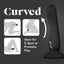 Impressions Amsterdam Vibrating Ribbed Dildo With Suction Cup has 10 deep & powerful vibration modes & a ribbed bulbous head to stimulate the G-spot or P-spot. Curved shape.