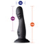 Impressions Amsterdam Vibrating Ribbed Dildo With Suction Cup has 10 deep & powerful vibration modes & a ribbed bulbous head to stimulate the G-spot or P-spot. Dimension.