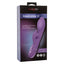 Insatiable G - Inflatable G-Flutter - inflatable rabbit vibrator has a curved shaft with 4 modes of inflation in the G-spot head & a 7-mode triple-winged clitoral arm. Purple, box
