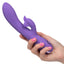 Insatiable G - Inflatable G-Flutter - inflatable rabbit vibrator has a curved shaft with 4 modes of inflation in the G-spot head & a 7-mode triple-winged clitoral arm. Purple 7