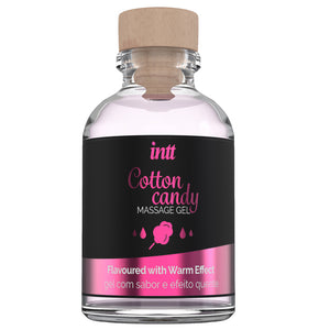 This Intt Flavoured Warming Massage Gel - Cotton Candy comes in the sweet childhood-favourite taste of fairy floss & warms up to enhance massages, oral sex & kissing.