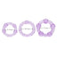 CalExotics Island Rings Cockring 3-Pack - trio of differently sized cockrings, which maximise your stamina & heighten orgasmic pleasure during sex. Purple 3