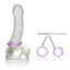 CalExotics Island Rings Cockring 3-Pack - trio of differently sized cockrings, which maximise your stamina & heighten orgasmic pleasure during sex. Purple 4