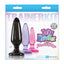 The Jelly Rancher Anal Plug Trainer Kit includes 3 tapered butt plugs in graduating sizes with flared suction cup bases, perfect for anal beginners. Multicolour-package.
