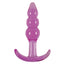 Jelly Rancher - Ripple T-Plug has a tapered tip for comfortable insertion & an ergonomic rocking base for extended wear. Purple.