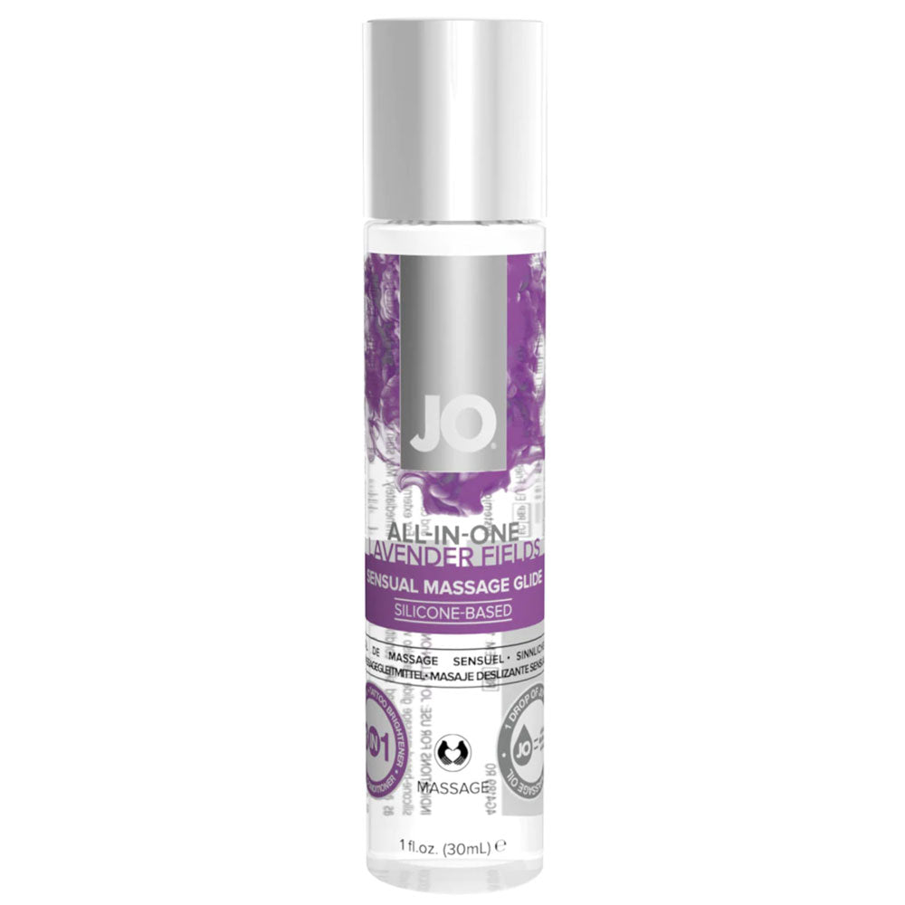 JO All-In-One - Lavender Fields Massage Glide. silicone based, 30ml
