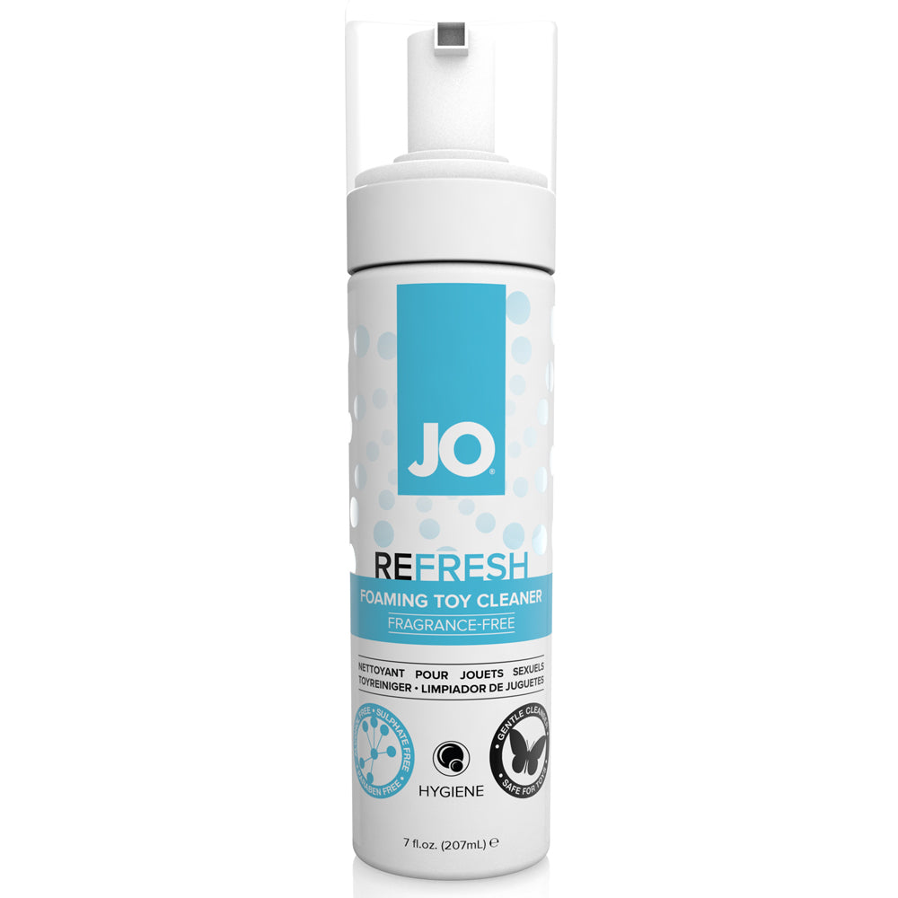 JO - Refresh Foaming Toy Cleaner - gentle & fast-acting cleanser that makes taking care of toys after use safe & easy. 207ml