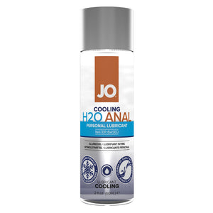 JO H2O - Anal Lubricant - Cooling 60ml - This viscous anal lubricant offers a long-lasting glide for comfortable anal sex & has menthol to provide a stimulating cool tingling sensation.