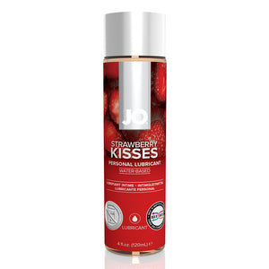 The tasty Strawberry Kisses flavoured lubricant from JO's H2O water-based range enhances foreplay & intimacy to new heights. 120ml.
