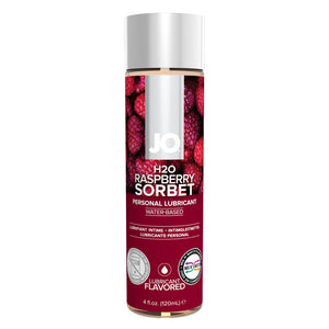 JO H2O Raspberry Sorbet Flavoured Lubricant. water-based, 120ml