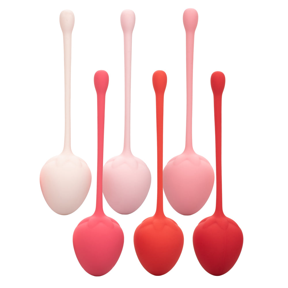 Kegel Training Set - Strawberry - Squeeze, relax & repeat with the 6-piece Strawberry Kegel Training Set to revitalise & strengthen your pelvic floor.