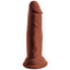  King Cock Plus 6" Triple Density Cock is made from new & improved Fanta Flesh that has a stiff inner core, a soft skin-like outer & a suction cup that's stronger than ever.